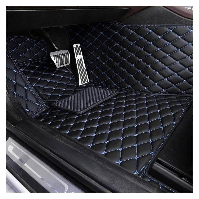 Auto Fußmatten Automatten Maßgeschneiderte Auto-Fußmatten Für MINI Alle Modelle Für Einen R52 Für Cooper R56 Für Clubman Für Countryman Innenzubehör(A Blue Driver) von MWCMAMBG