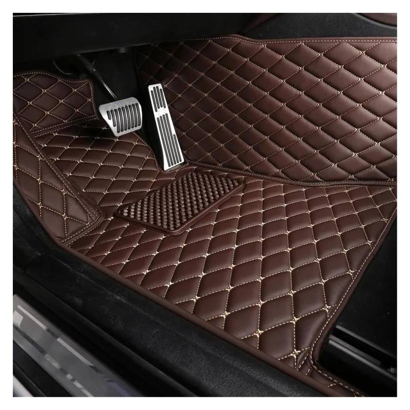 Auto Fußmatten Automatten Maßgeschneiderte Auto-Fußmatten Für MINI Alle Modelle Für Einen R52 Für Cooper R56 Für Clubman Für Countryman Innenzubehör(Coffee Driver) von MWCMAMBG