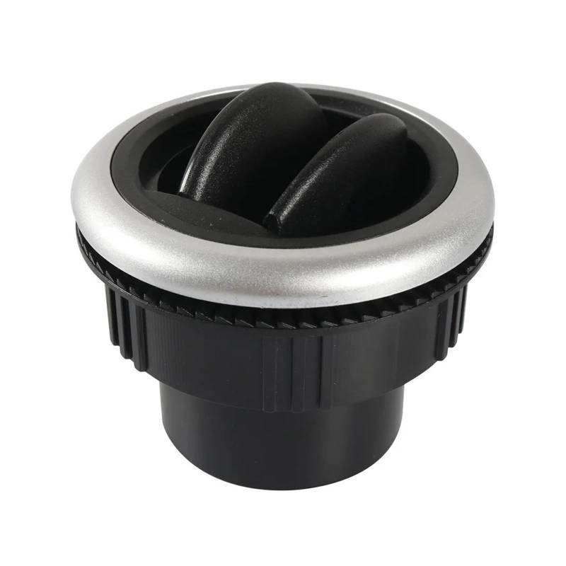 Auto Klimaanlage Vent 1 Stücke Klimaanlage Rotation Air Outlet Vent Dashboard Schwarz + Silber 58mm Für Allgemeine Wohnmobile von MWCMAMBG