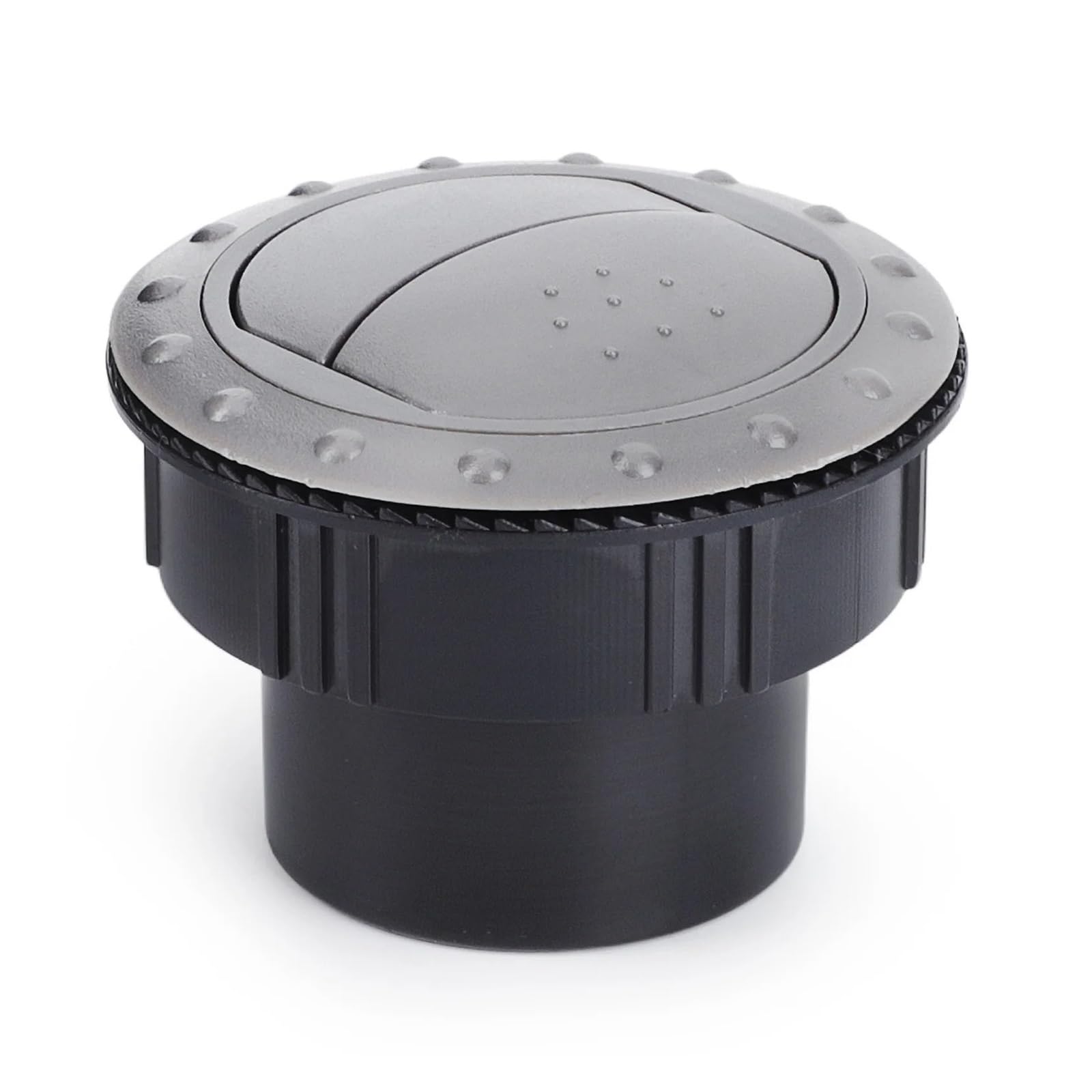Auto Klimaanlage Vent 65MM Universal-Drehknopf-Luftauslass-Entlüftung 2,35 Zoll Auto-Armaturenbrett-Klimaanlagen-Entlüftung Für Bus-RV-Camper-ATV-A/C(Grey) von MWCMAMBG