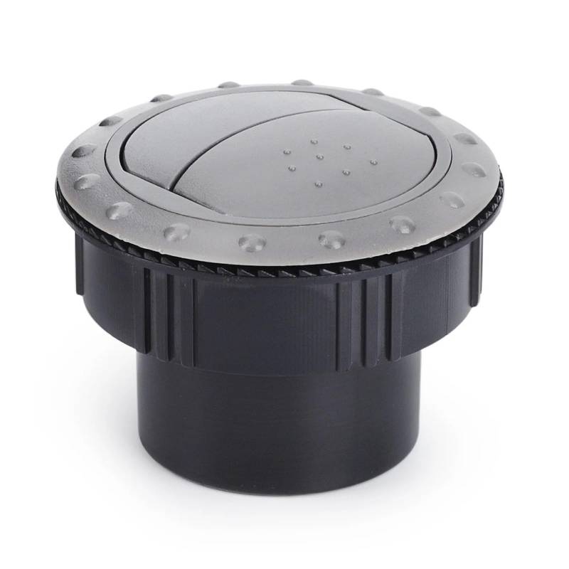 Auto Klimaanlage Vent 65MM Universal-Drehknopf-Luftauslass-Entlüftung 2,35 Zoll Auto-Armaturenbrett-Klimaanlagen-Entlüftung Für Bus-RV-Camper-ATV-A/C(Grey) von MWCMAMBG