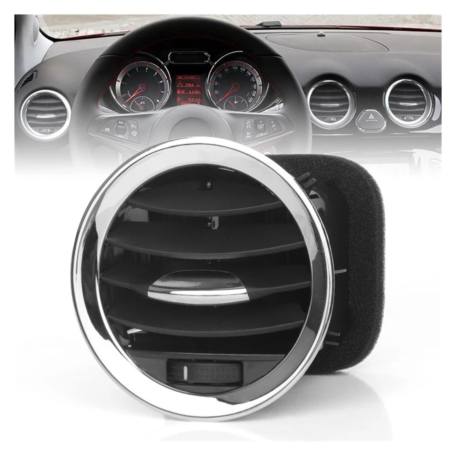 Auto Klimaanlage Vent Armaturenbrett Klimaanlage Vent Heizung Outlet A/C Air Vent Abdeckung Für Opel Für ADAM Für Corsa D MK3 Für Vauxhall 13417363 2201099(1 Stück) von MWCMAMBG