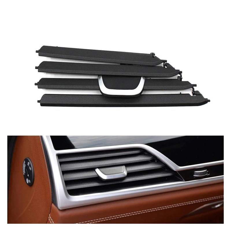 Auto Klimaanlage Vent Armaturenbrett Vorne Klimaanlage Ac Vent Outlet Grille Reparatur Kit Für 7 Serie G11 G12 2016 2017 2018 2019 2020 740 750 730(Front Left-RHD) von MWCMAMBG