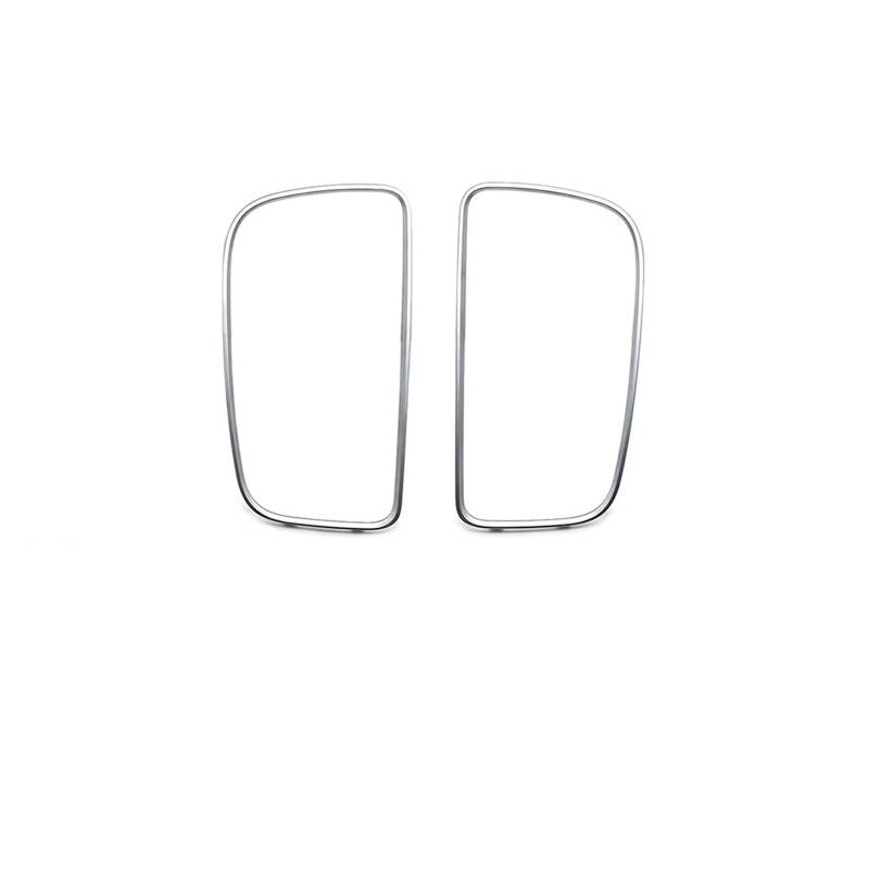 Auto Klimaanlage Vent Armaturenbrett-Zentralklimaanlage-Entlüftungsgitter Beschichtungsrahmen Verkleidungs-Reparatursatz Für Benz Für GLE Für GLS-Klasse W292 W166 2015–2019(Chrome Trim-2PCS) von MWCMAMBG