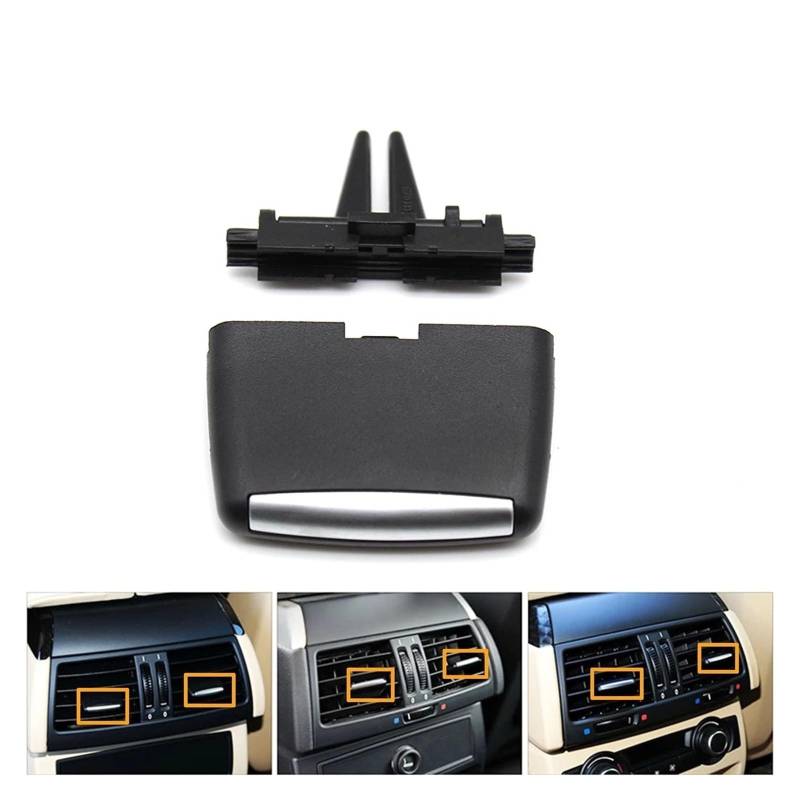 Auto Klimaanlage Vent Auto Innen Zubehör Center A/C Klimaanlage Vent Outlet Tab Clip Reparatur Kit Für X5 E70 X6 E71 E72(Rear 1PCs) von MWCMAMBG