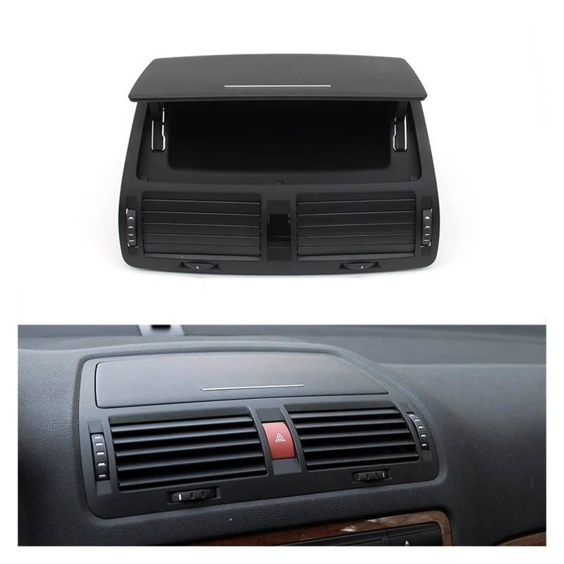 Auto Klimaanlage Vent Front Armaturenbrett Hinten Klimaanlage AC Vent Grille Outlet Montage Für Skoda Für Octavia Für Laura 2004-2014 1ZD819702 1ZD819701(Central Assembly) von MWCMAMBG