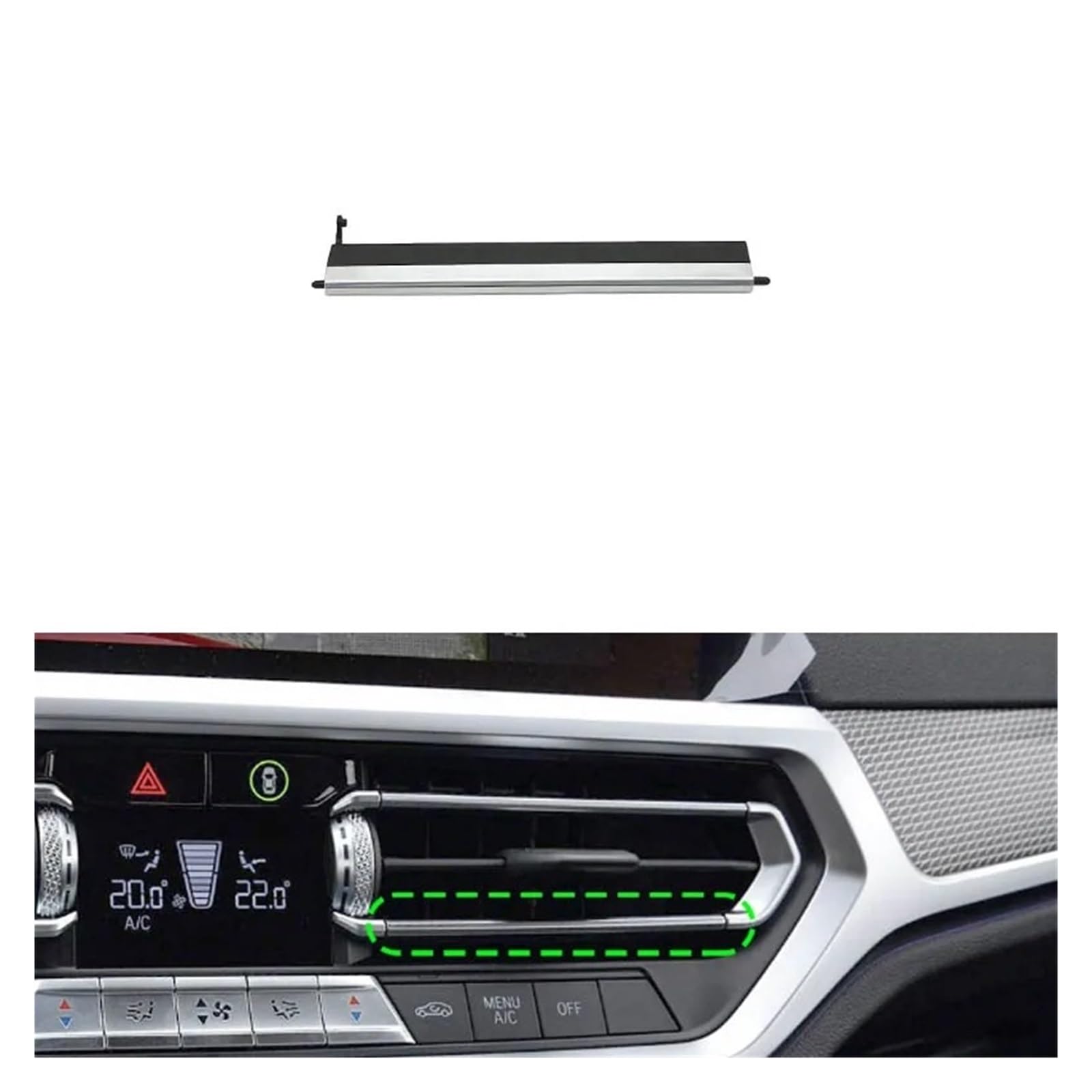 Auto Klimaanlage Vent Für 2 3 4 Z4 Serie F40 F44 G20 G28 G29 2017 2018 2019 Auto Vorne Mitte AC Klimaanlage Vent Grill Slider Clip Reparatur Kit(MR-Lower Blade) von MWCMAMBG