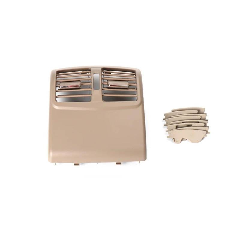 Auto Klimaanlage Vent Für Benz W212 Für E-Klasse 21283004 2009-2015 Auto Hinten Center AC Vent Konsole Klimaanlage Belüftung Gitter Luftauslass Rahmen(Model A Dark Beige) von MWCMAMBG