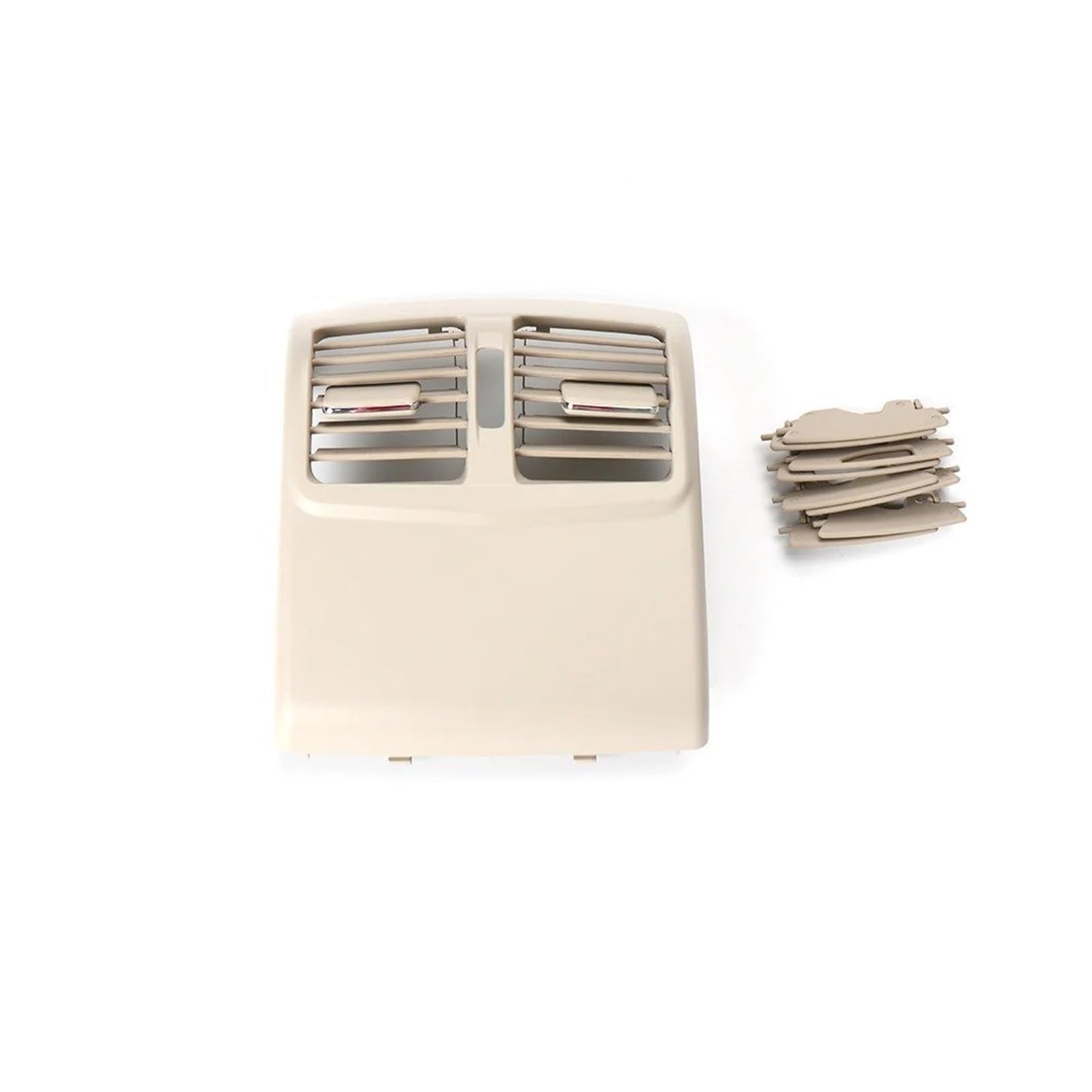 Auto Klimaanlage Vent Für Benz W212 Für E-Klasse 21283004 2009-2015 Auto Hinten Center AC Vent Konsole Klimaanlage Belüftung Gitter Luftauslass Rahmen(Model A Light Beige) von MWCMAMBG
