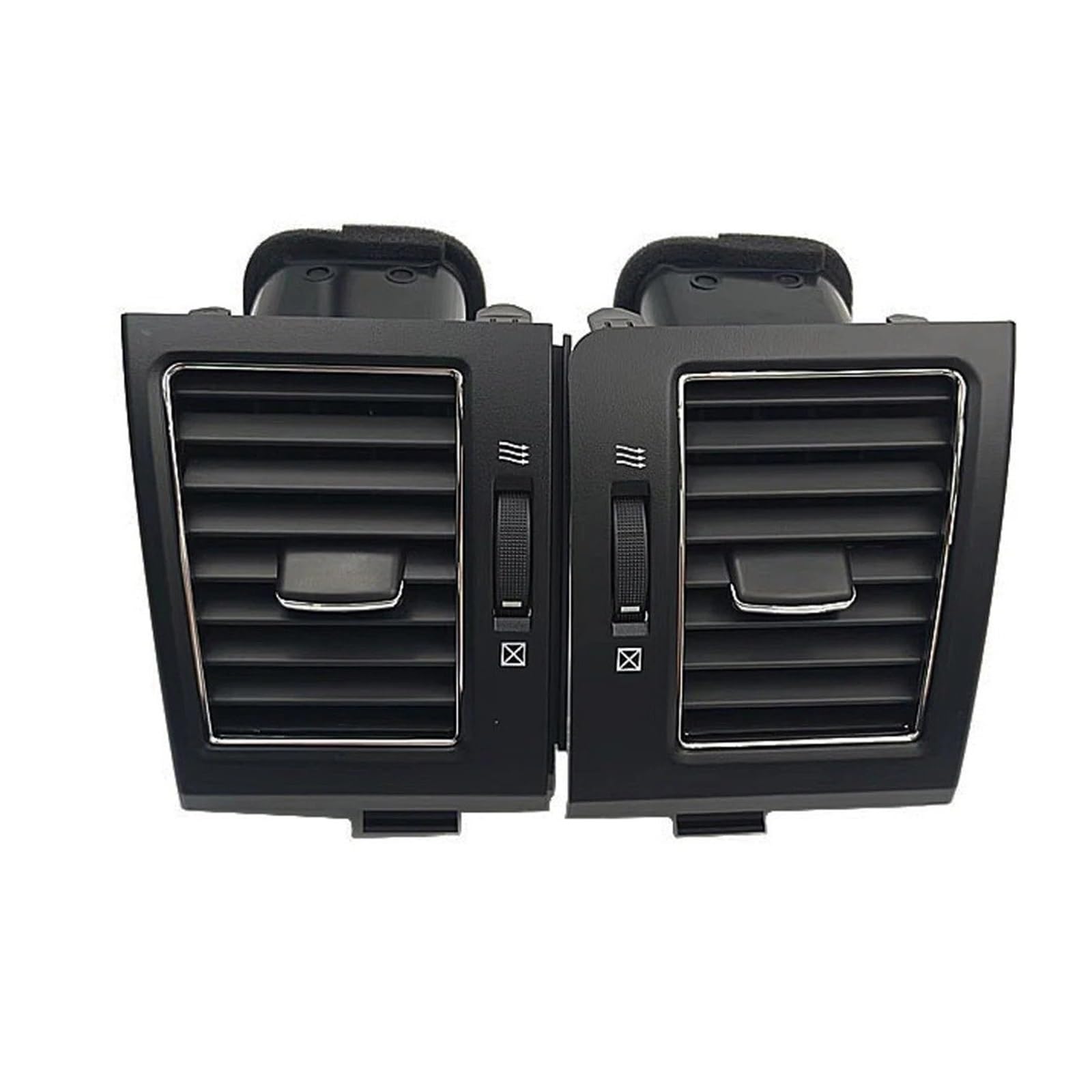 Auto Klimaanlage Vent Für Toyota Für Land Für Cruiser LC200 2008-2015 Auto-Armaturenbrett Mitte A/C Klimaanlage Steckdose Montage Klimaanlage Vents(Black-LHD-RHD) von MWCMAMBG