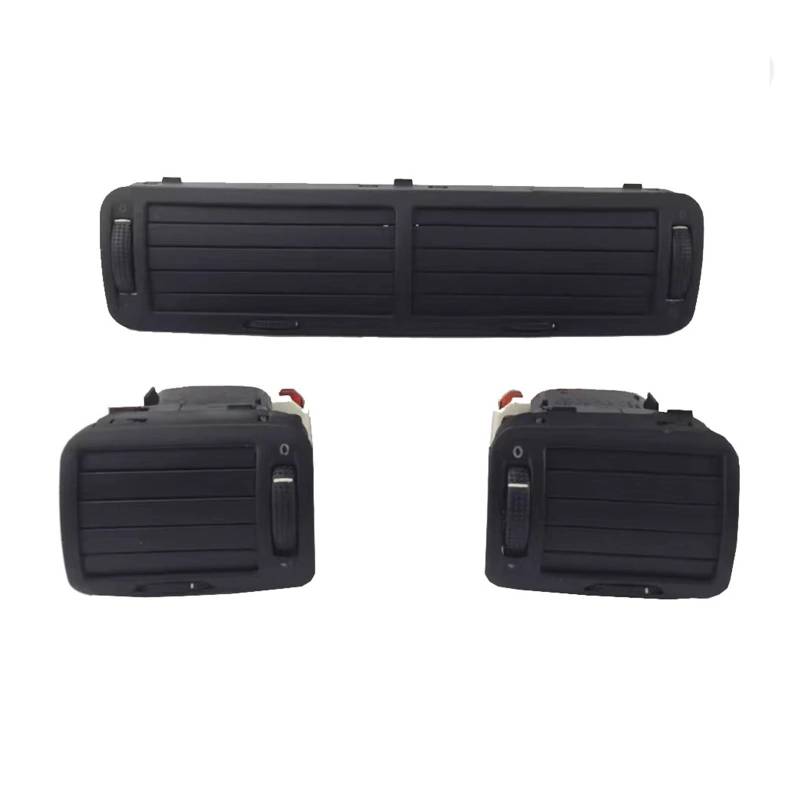 Auto Klimaanlage Vent Für VW Für Passat B5 1997 1998 1999 2000 2001 2002 2003 2004 2005 Schwarz Front Dashboard Zentrale Air Vent Outlet A/C Heizung(1 Set.) von MWCMAMBG