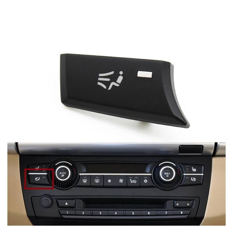 Auto Klimaanlage Vent Für X5 X6 E70 E71 E72 2007-2013 2014 Armaturenbrett Klimaanlage AC Belüftung Steuertaste Auto Knob Schalter Caps 64119310445(AC Button-2) von MWCMAMBG