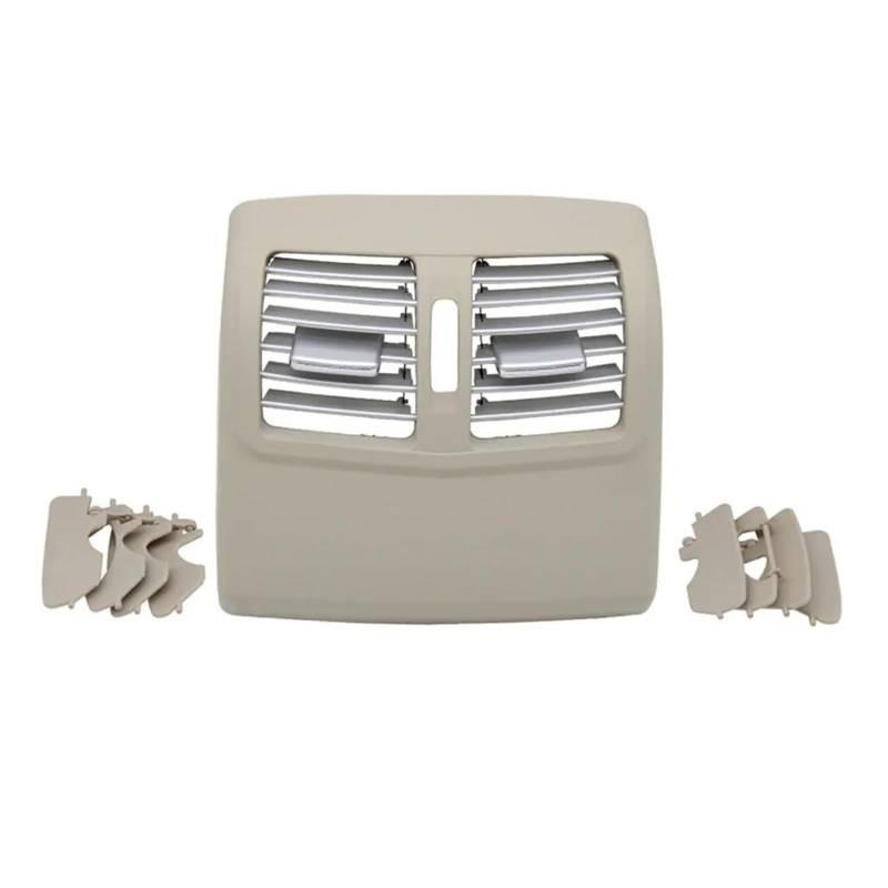 Auto Klimaanlage Vent Hinten Klimaanlage Chrom Panel AC Vent Grille Outlet Abdeckung Für Benz E Klasse E260 E300 E320 2012 2013 2014 2015 W212(Standard Light Beige) von MWCMAMBG