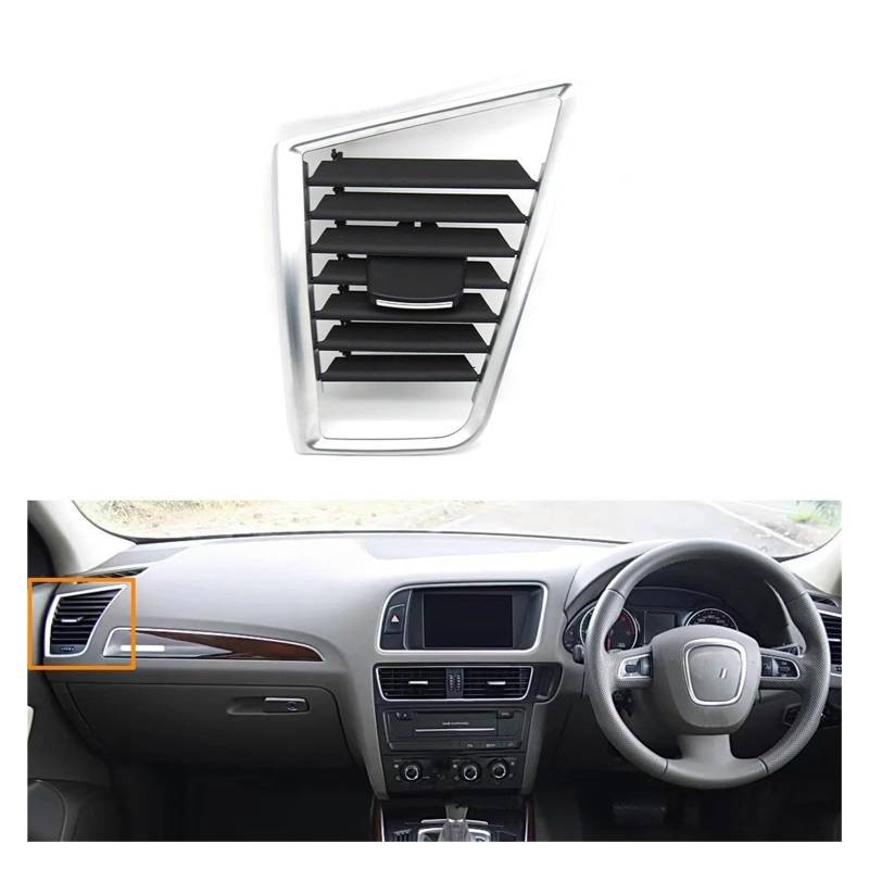 Auto Klimaanlage Vent RHD-Innenausstattung Armaturenbrett Mitte Links Rechts Klimaanlagenauslass AC-Entlüftungsgitter Abdeckung 8R2820951E Für Q5 2009–2014 2015 2016 2017(RHD-Left) von MWCMAMBG