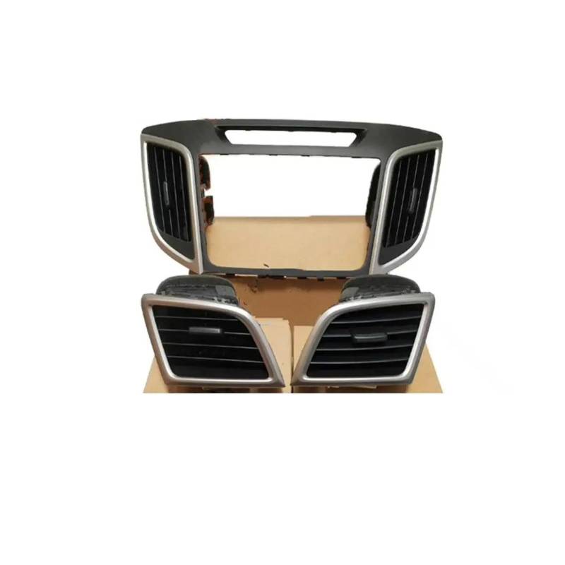 Auto Klimaanlage Vent Vorne Zentrale Dashboard Air Vent Outlet Grill Panel Für Hyundai Für IX25 2015 Klimaanlage Outelt 97480-C9000 97490 C9000(Set 3pcs) von MWCMAMBG