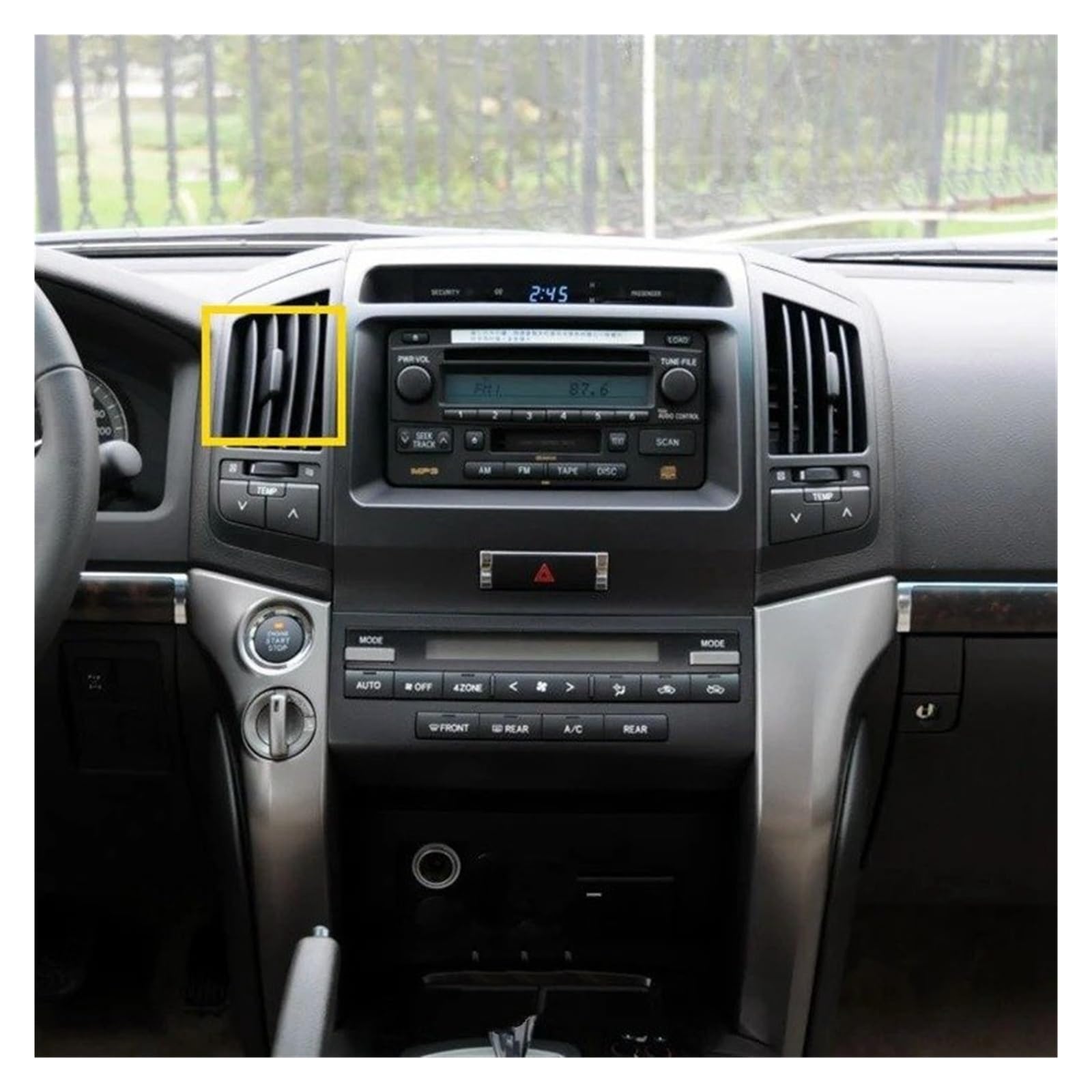 Auto Klimaanlage Vent Zubehör Autoinnenlüftungsauslass-Clip-Schnallen-Reparatursatz Ersatz Für Toyota Für Land Für Cruiser 200 2008-2015(Middle Left 1pcs) von MWCMAMBG