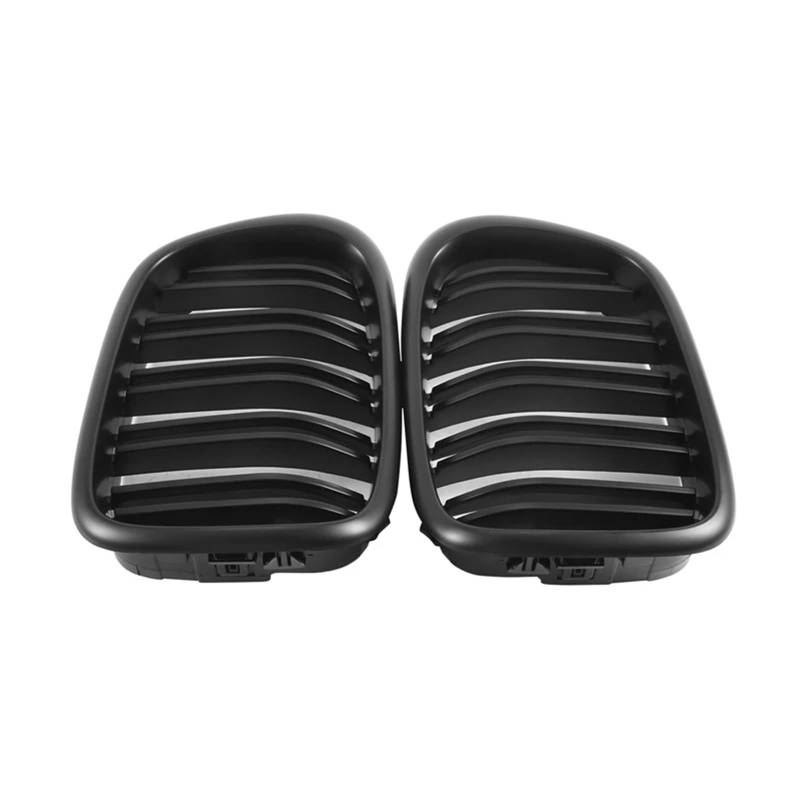 Kühlergrill Vorne Für E39 Für 5 Series 525 528 1995-2000 2001 2002 2003 2004 Frontstoßstange Nierengrill Ersatz Dual Lamellengitter Mattschwarz Front Kühlergrille von MWCMAMBG