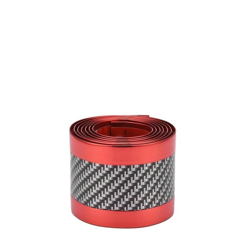 Seitenleisten Satz 1 Rolle 39"x2" Auto Stoßstange Seitenschweller Anti-Kratz-Aufkleber Klebeband Auto Türschwelle Kofferraum Kantenschutz Zierleisten Winglet Diffusor(Red Trim) von MWCMAMBG
