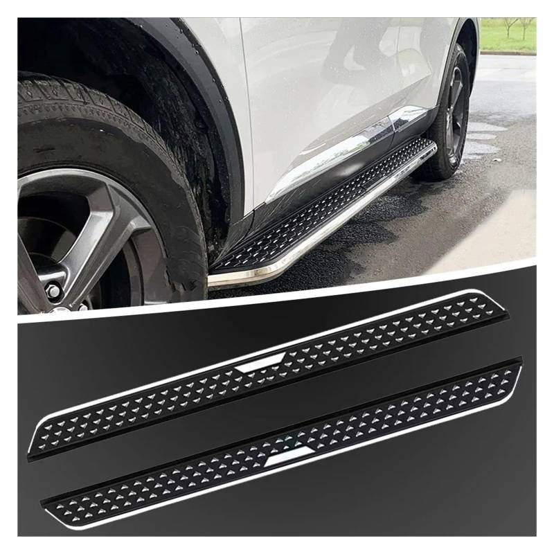Seitenleisten Satz 2 Stücke Für Volvo Für XC90 2015 2016 2017 2018 2019 2020 2021 2022 2023 2024 Seite Schritt Trittbrett Aluminium Pedal Winglet Diffusor von MWCMAMBG