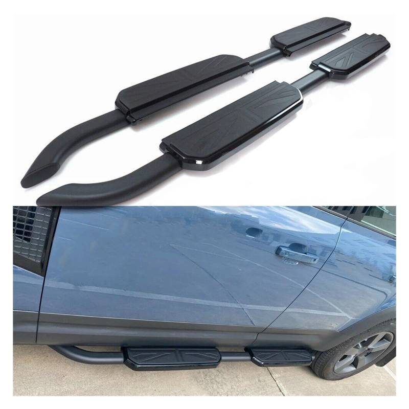 Seitenleisten Satz 2PCS Aluminium Seite Schritte Trittbretter Nerf Bars Für Land Für Rover Für Defender 110 130 4 Tür L851 2020-2024 2023 2022 2021 Winglet Diffusor(A) von MWCMAMBG