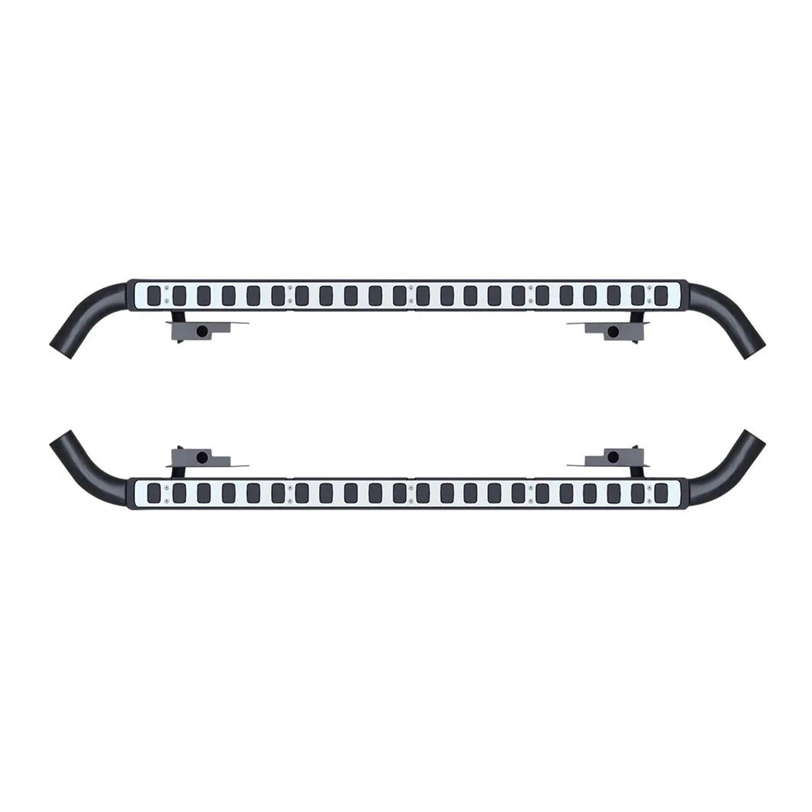 Seitenleisten Satz 2Pcs Für Land Für Rover Für Defend 110 Links Rechts Trittbrett Seite Schritte Nerf Bar Auto Pedal Seite Treppen Winglet Diffusor(1set Silver) von MWCMAMBG