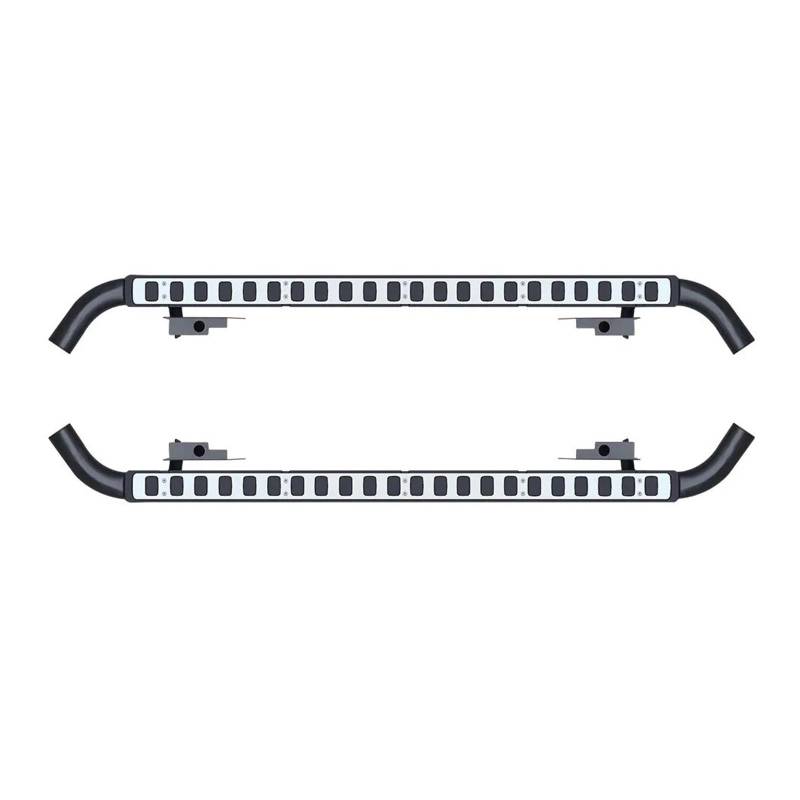 Seitenleisten Satz 2Pcs Für Land Für Rover Für Defend 110 Links Rechts Trittbrett Seite Schritte Nerf Bar Auto Pedal Seite Treppen Winglet Diffusor(1set Silver) von MWCMAMBG