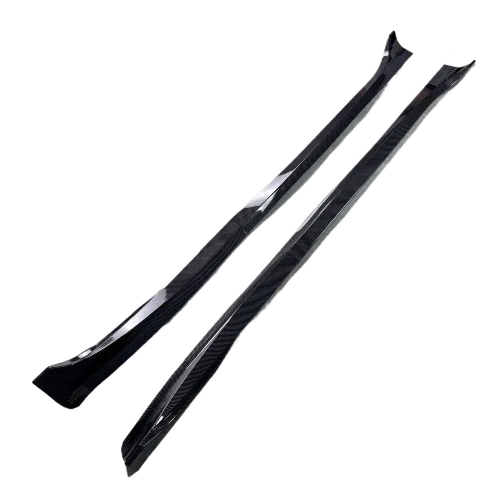 Seitenleisten Satz 4 Stück Seitenschweller Spoiler Body Kits Für Tesla Für Modell 3 2017 2018 2019 2020 2021 2022 2023 2024 Für Highland Extension Rocker Panels Winglet Diffusor(Carbon Look) von MWCMAMBG