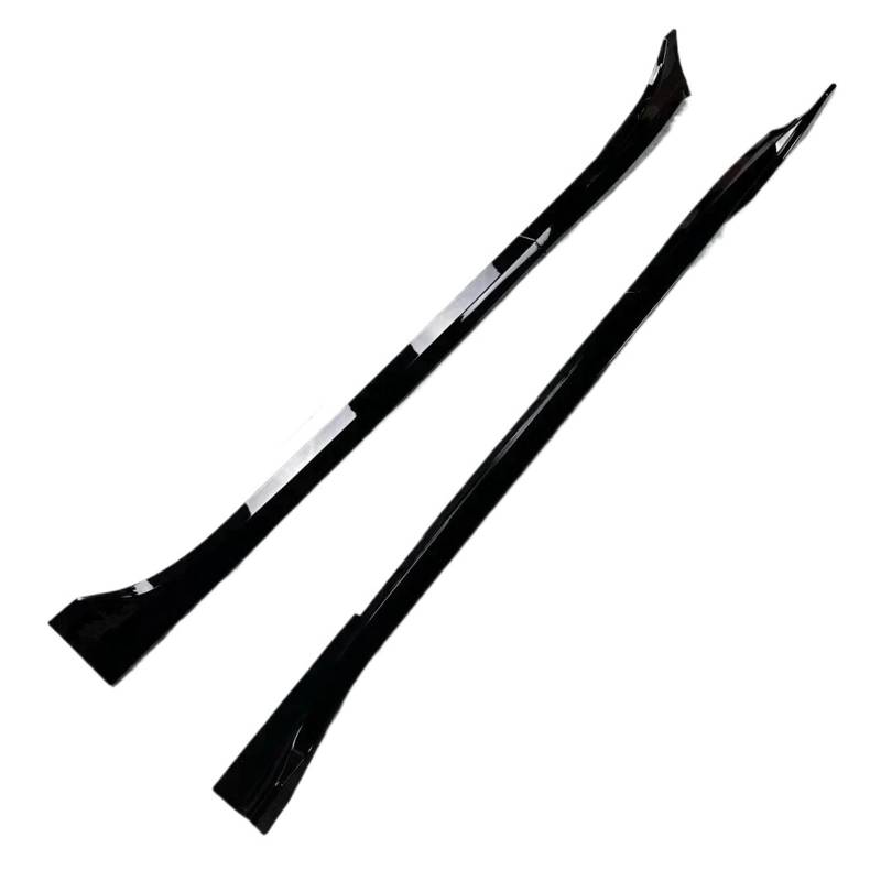 Seitenleisten Satz 4 Stück Seitenschweller Spoiler Body Kits Für Tesla Für Modell 3 2017 2018 2019 2020 2021 2022 2023 2024 Für Highland Extension Rocker Panels Winglet Diffusor(Gloss Black) von MWCMAMBG