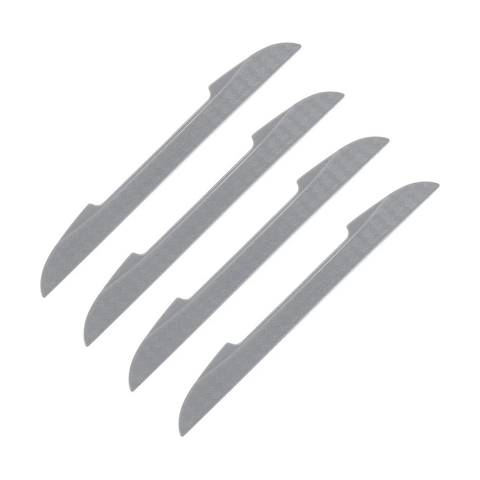 Seitenleisten Satz 4PCS Schutz Streifen Auto Seite Tür Kantenschutz Kratzen Schutz Stoßstange Wachen Griff Abdeckung 3D Aufkleber Auto Styling Winglet Diffusor(Grey) von MWCMAMBG