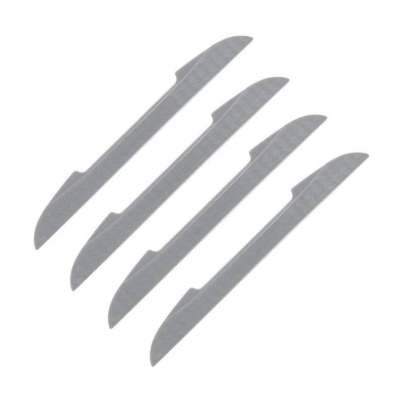 Seitenleisten Satz 4PCS Schutz Streifen Auto Seite Tür Kantenschutz Kratzen Schutz Stoßstange Wachen Griff Abdeckung 3D Aufkleber Auto Styling Winglet Diffusor(Grey) von MWCMAMBG