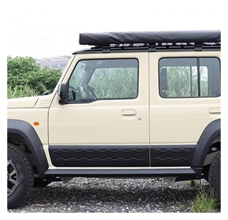 Seitenleisten Satz 4Pcs Für Suzuki Für Jimny 5 Tür JB64 JB74 2019-2023 2024 Auto Seite Tür Körper Molding Trim Dekorative Abdeckung Schutz Platte Schutz Streifen Winglet Diffusor(B) von MWCMAMBG