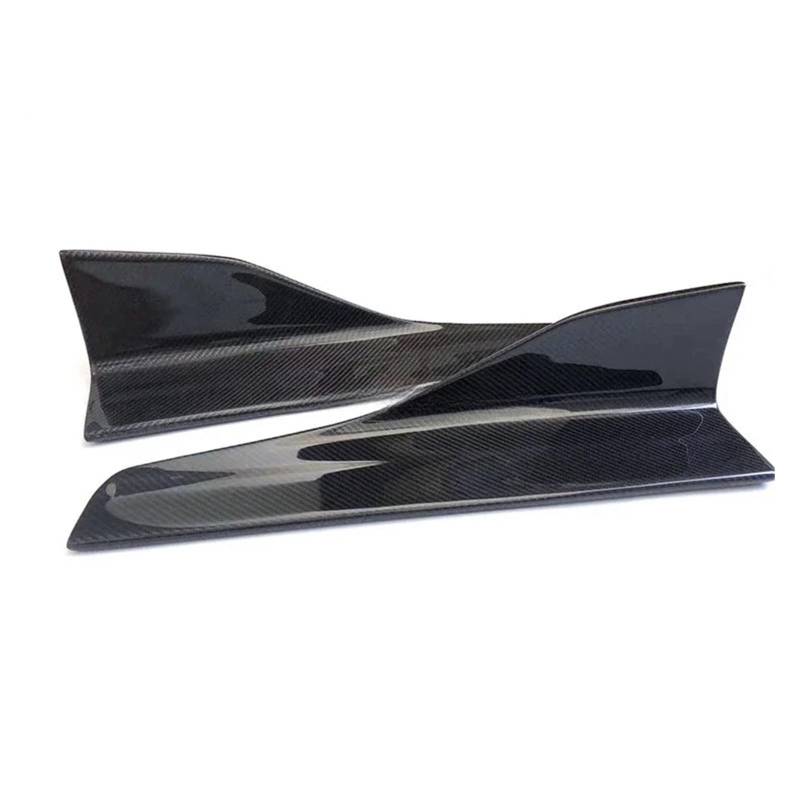 Seitenleisten Satz 57CM Universal 2PCS Real Carbon Fiber Hinten Seite Röcke Splitter Spoiler Winglets Lippen Panel Verlängerung Body Kit Für ALLE Auto Auto Winglet Diffusor von MWCMAMBG