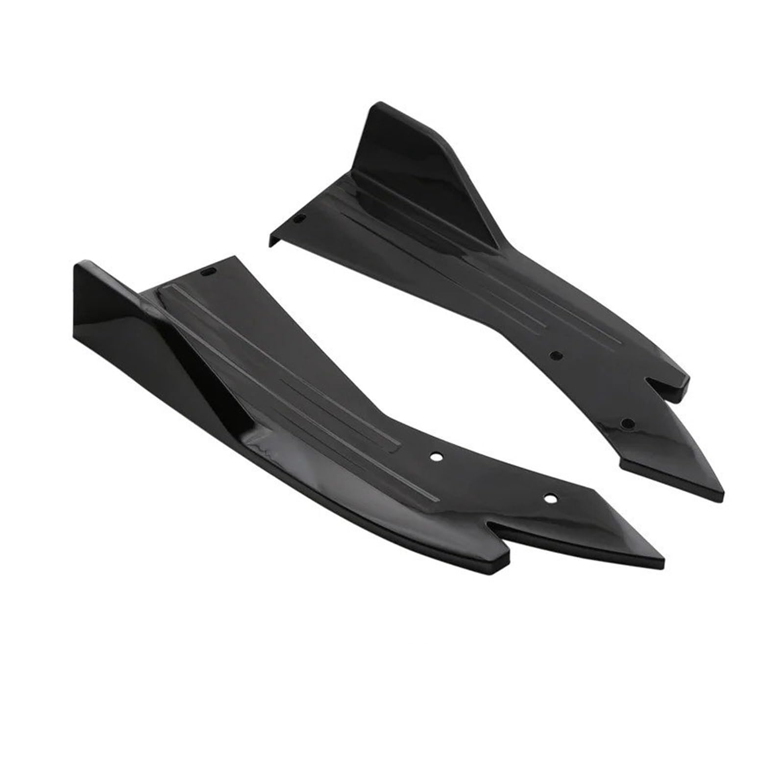 Seitenleisten Satz Auto Heckstoßstange Diffusor Splitter Spoiler Canards Seitenschweller Abdeckung Für E90 E46 F20 Winglet Diffusor(Schwarz) von MWCMAMBG