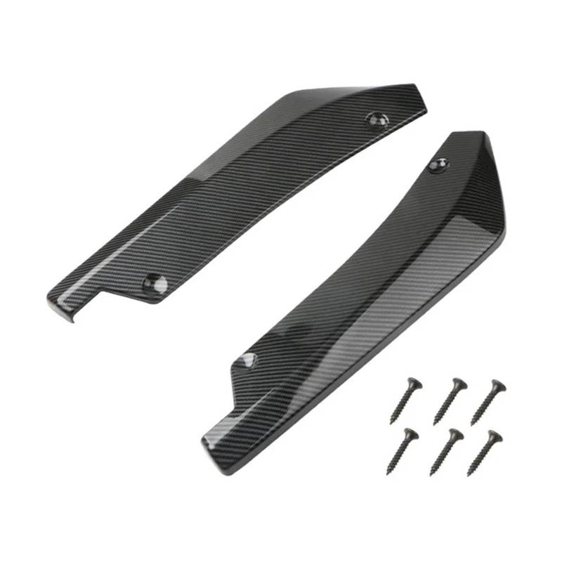 Seitenleisten Satz Auto Vorne Hinten Stoßstange Streifen Lip Spoiler Diffusor Splitter Kratzschutz Carbon Fiber Winglets Seite Rock Verlängerung Universal Winglet Diffusor(Kohlefaser) von MWCMAMBG
