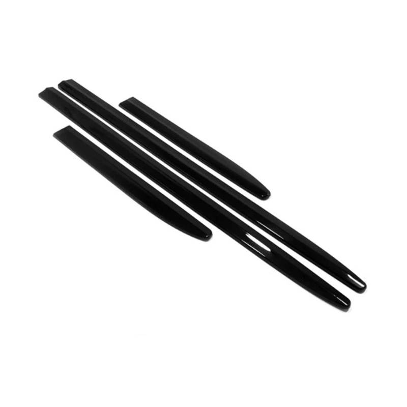 Seitenleisten Satz Auto Zubehör Für Ford Für Explorer 2020 2021 2022 2023 Seite Tür Auto Körper Molding Röcke Kratzfest Abdeckung Trim ABS Chrom Carbon Winglet Diffusor(Glossy Black) von MWCMAMBG