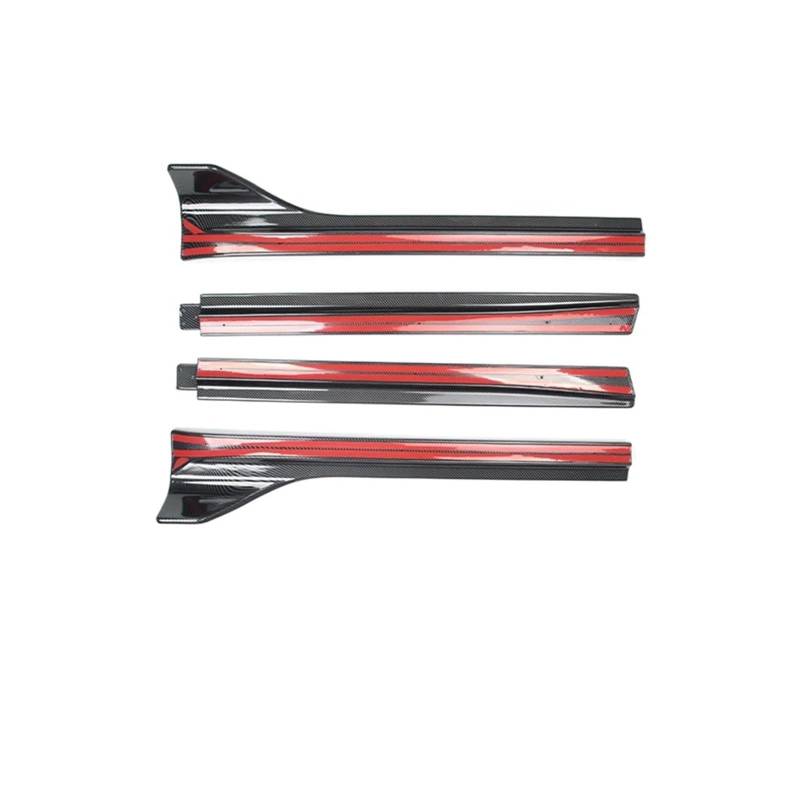 Seitenleisten Satz Body Kits Für Tesla Für Modell Y 2020 2021 2022 2023 Matte Carbon Hinten Diffusor Seite Spillter Spoiler Stoßstange Lip Body Tuning Winglet Diffusor(Side Skirts b) von MWCMAMBG