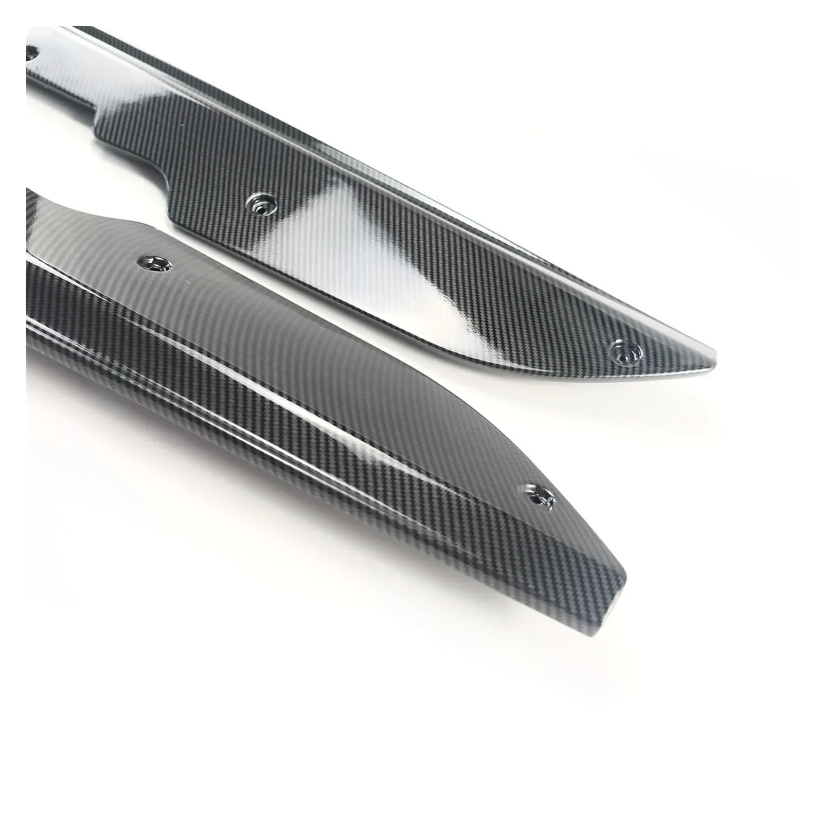 Seitenleisten Satz Für Corvette C8 2020-2024 Für Stingray Z51 Auto Seitenschweller Nicht Großraumversion Splitter Zubehör Diffusor Carbon Look Winglet Diffusor(Kohlefaser-Optik) von MWCMAMBG