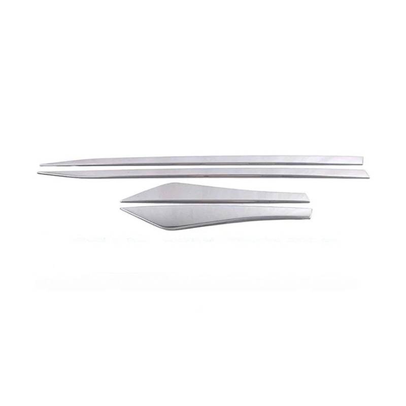 Seitenleisten Satz Für Nissan Für Rogue 2021 2022 2023 Edelstahl Chrom Side Door Auto Körper Molding Röcke Scratch Abdeckung Trim Auto Zubehör Winglet Diffusor(ABS Silver) von MWCMAMBG