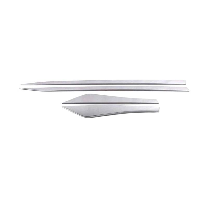 Seitenleisten Satz Für Nissan Für Rogue 2021 2022 2023 Edelstahl Chrom Side Door Auto Körper Molding Röcke Scratch Abdeckung Trim Auto Zubehör Winglet Diffusor(ABS Silver) von MWCMAMBG