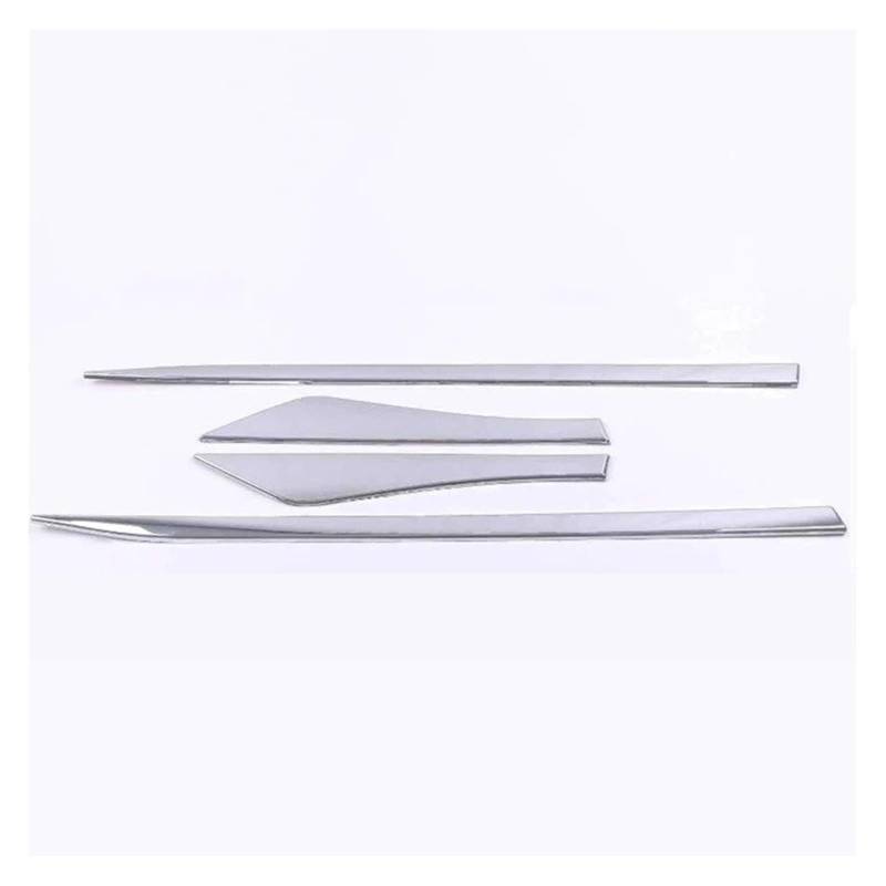 Seitenleisten Satz Für Nissan Für Rogue 2021 2022 2023 Edelstahl Chrom Side Door Auto Körper Molding Röcke Scratch Abdeckung Trim Auto Zubehör Winglet Diffusor(Steel Chrome) von MWCMAMBG