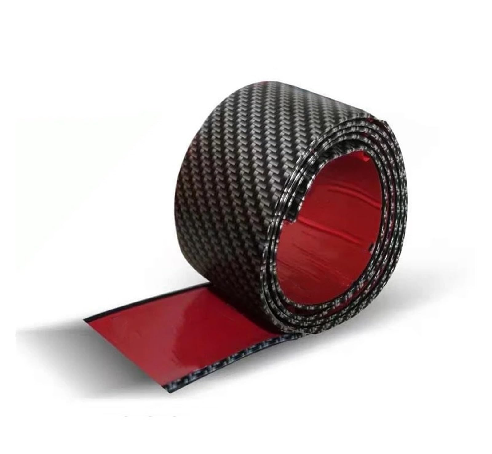 Seitenleisten Satz Schwarz Carbon Fiber Universal Auto Körper Seite Röcke Lip Anti Scratch Protector Für Auto Lack Schutz 4 Türen Körper Auto Styling Winglet Diffusor(5cmX1meter) von MWCMAMBG