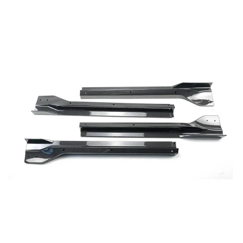 Seitenleisten Satz Seite Rock Verlängerung Für Jeep Für Grand Für Cherokee Basis Modell 2014 2015 2016 2017-2021 2022 Auto Zubehör Spoiler Splitter Winglet Diffusor(Kohlefaser-Optik) von MWCMAMBG