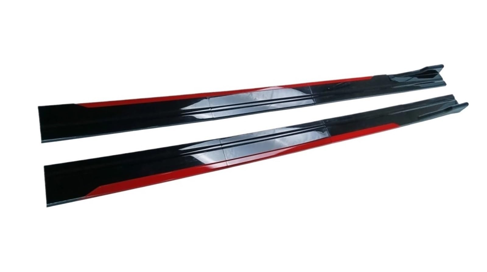 Seitenleisten Satz Universal 8 Stück Auto Seitenschweller Winglet Splitter Lip Side Spoiler Für A3 A4 A5 A6 A7 A7 A8 Q3 Q5 Q7 RS5 RS6 RS7 S3 S4 TT Alle Modelle Winglet Diffusor(Rot) von MWCMAMBG