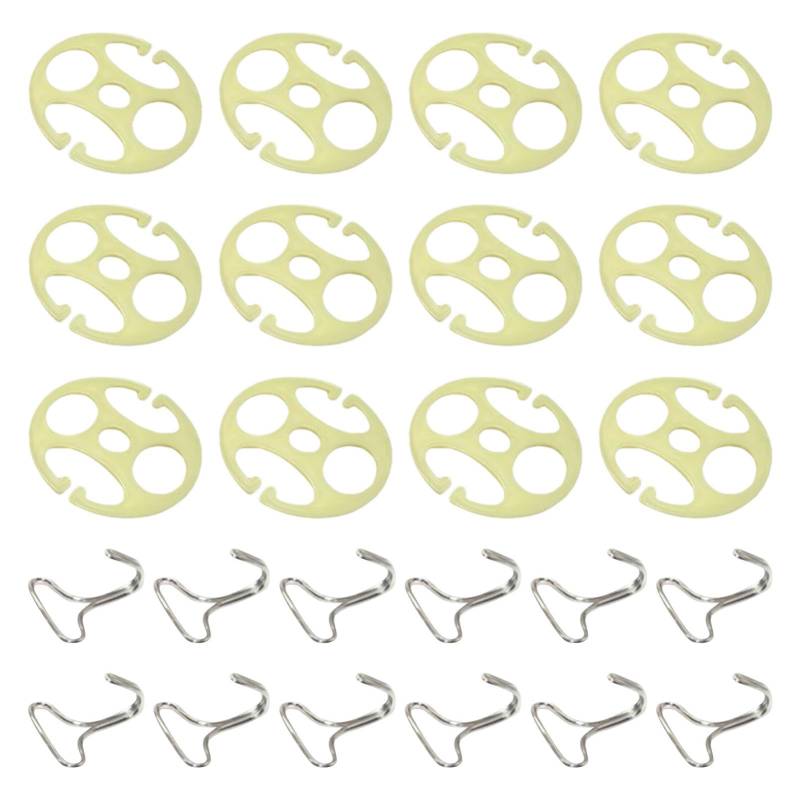 MWZBTG Autositzbezug-Installationshaken, Auto-Sitzkissen-Befestigungshaken, Autositzbezug-Halter-Clips, 12 Stück Spannfutter Für Autositzbezüge Und 12 Stück Metallhaken, Autositzbezug-Clips von MWZBTG