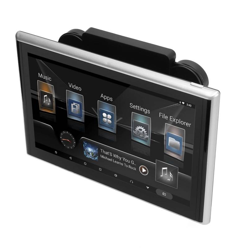 MXGZ Kopfstütze Monitor Auto Kopfstütze Video Player Rücksitz Unterhaltung Unterstützung 9 Zoll Touchscreen Fit für Universal mit Lautsprecher von MXGZ