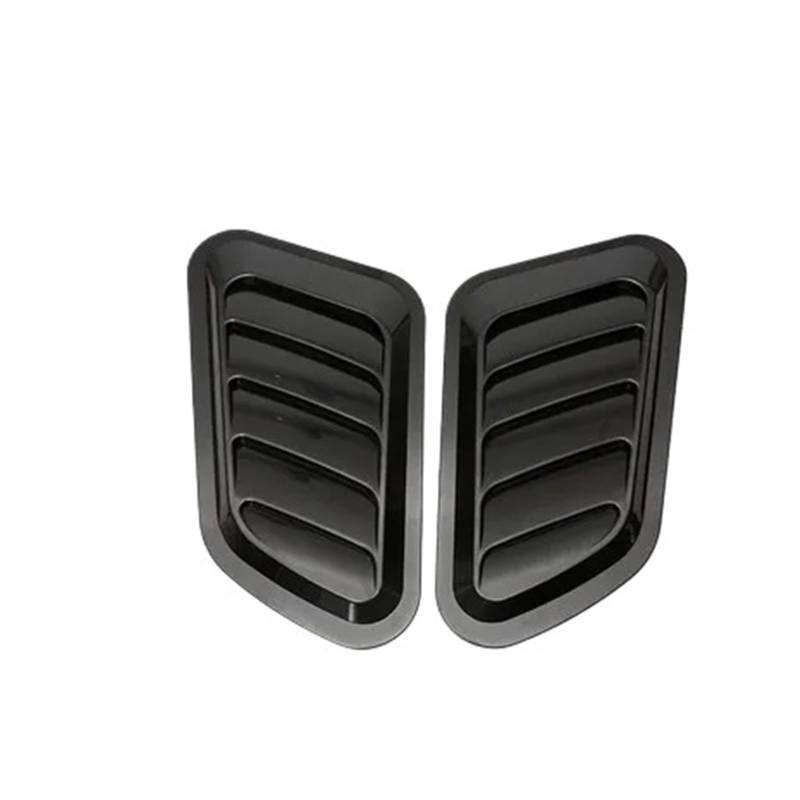 Shuogoufeng Store 2 TEILE/SATZ Fronthaube Seitliche Luftstromentlüftung Ansaugschaufel Lochabdeckung Dekoration Zieraufkleber Universal Kompatibel Mit F-150 Autozubehör(Black) von MXIJCJVJ
