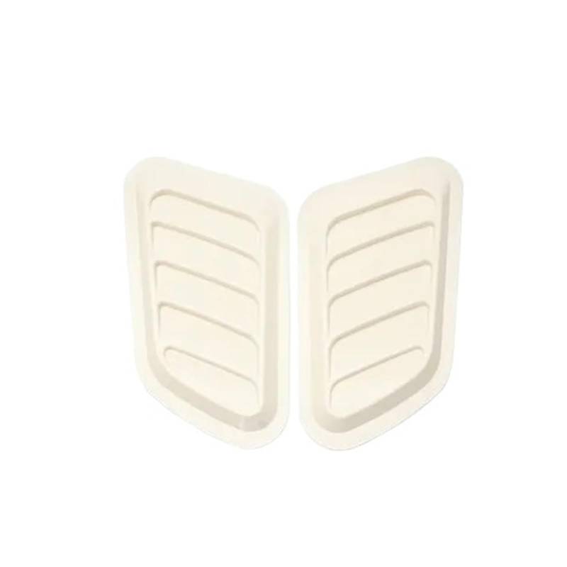 Shuogoufeng Store 2 TEILE/SATZ Fronthaube Seitliche Luftstromentlüftung Ansaugschaufel Lochabdeckung Dekoration Zieraufkleber Universal Kompatibel Mit F-150 Autozubehör(White) von MXIJCJVJ