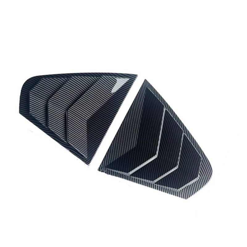 Shuogoufeng Store 2Pcs Auto Seite Hinten Fenster Jalousie Shutter Abdeckung Kompatibel Mit Jetta Mk6 2012-2018 Auto Zubehör(Carbon Fiber Look) von MXIJCJVJ