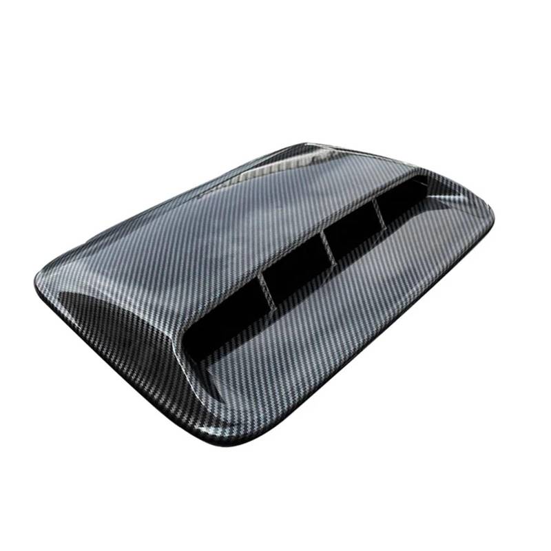 Shuogoufeng Store 40 cm Universal Auto Luftstrom Dekorative Ansaughaubenhutze Motorhaubenentlüftungsaufkleber Abdeckung Haube Passend for jedes Fahrzeug mit flacher Haube(1pc 40cm carbon) von MXIJCJVJ