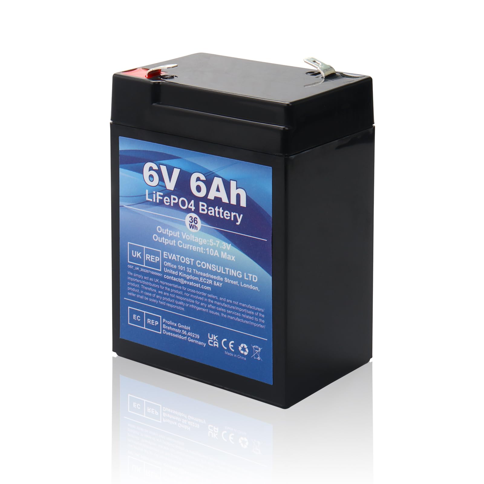 MXJFYY LiFePO4 6V 6Ah wiederaufladbarer Akku mit BMS-Schutz für Aufsitzspielzeug. Lithium-Eisenphosphat-Akku für Taschenlampen, Alarmsysteme, USV, Motorboote, Camping-Solarmodule MXJFYY LiFePO4 6V 6Ah wiederaufladbarer Akku mit BMS-Schutz für Aufsitzspielzeug. Lithium-Eisenphosphat-Akku für Taschenlampen, Alarmsysteme, USV, Motorboote, Camping-Solarmodule von MXJFYY